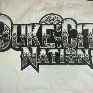 Duke City Nation Skull Graphic Tee - White